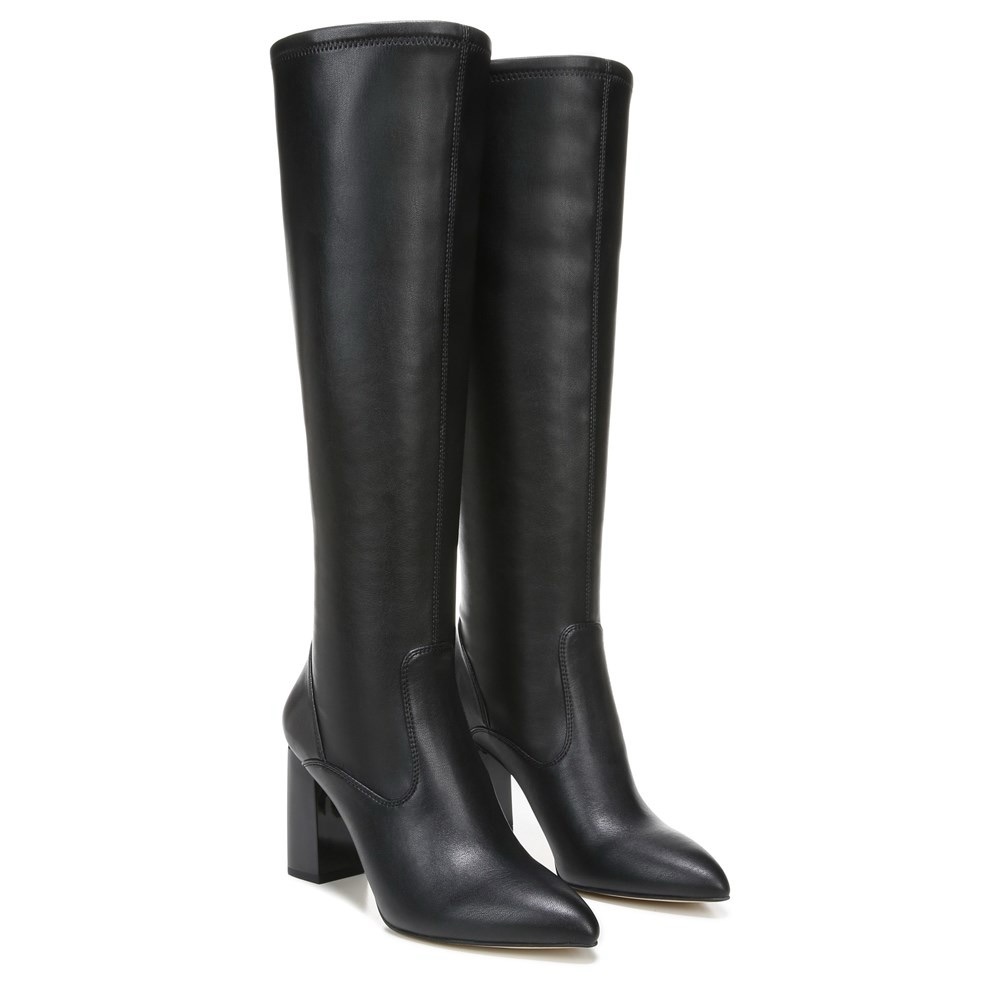 Franco Sarto Black Heeled Boots